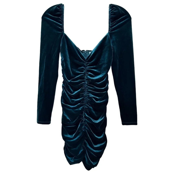 NWT Lovers + Friends Andie Mini Dress in Deep Teal Size XXS - Picture 3 of 12